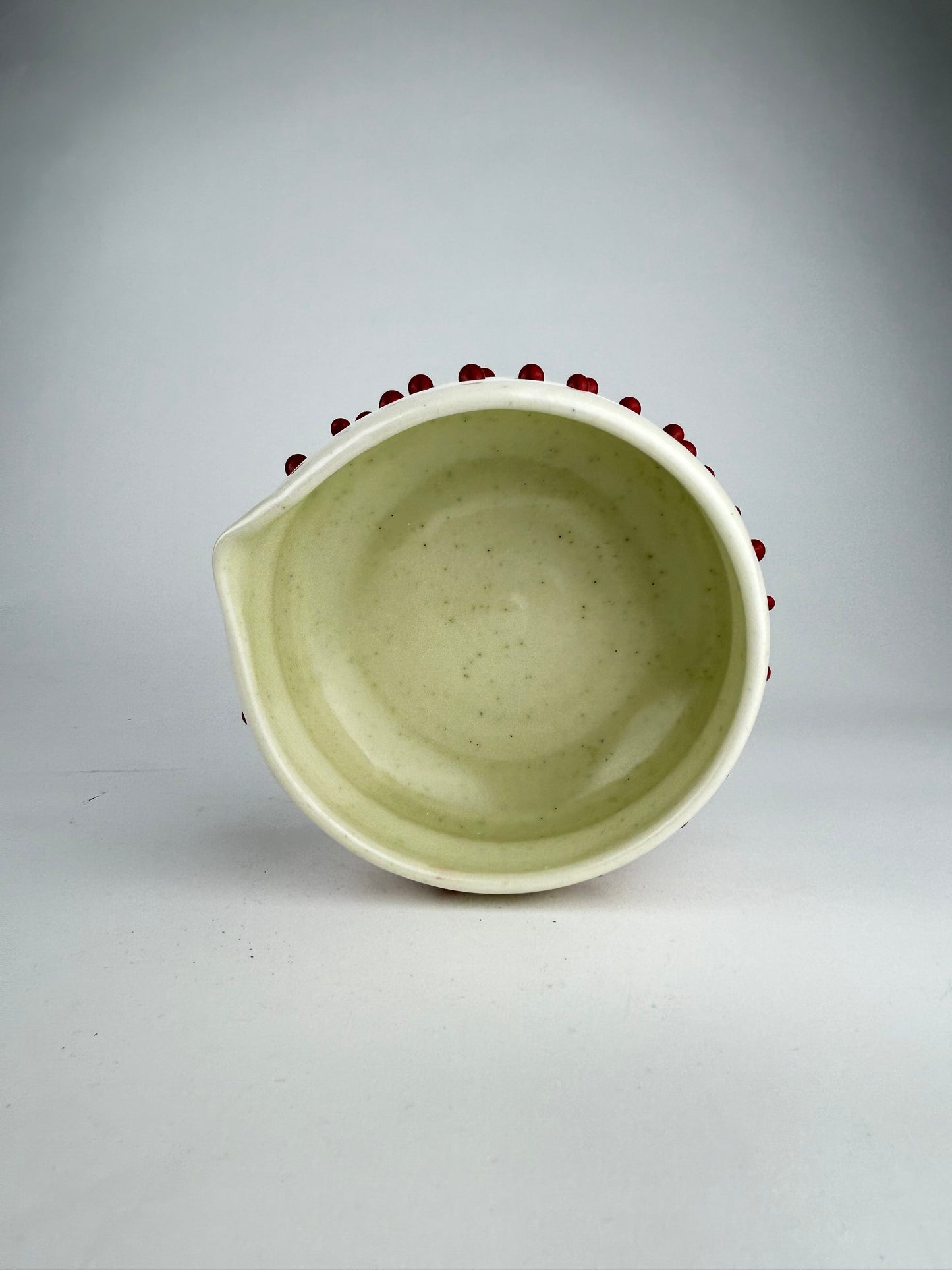 Red gloop matcha bowl