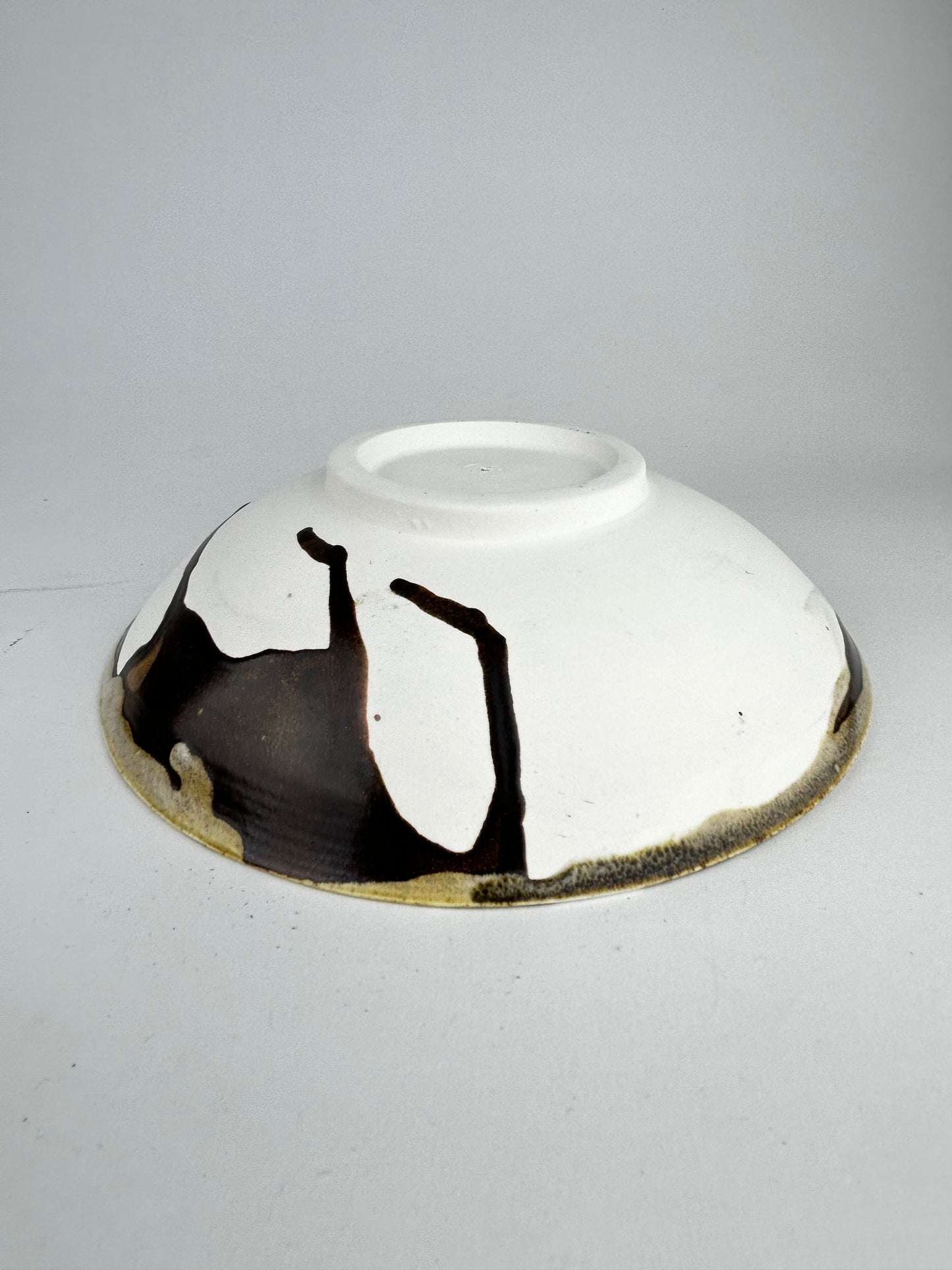 Brown oil bowl