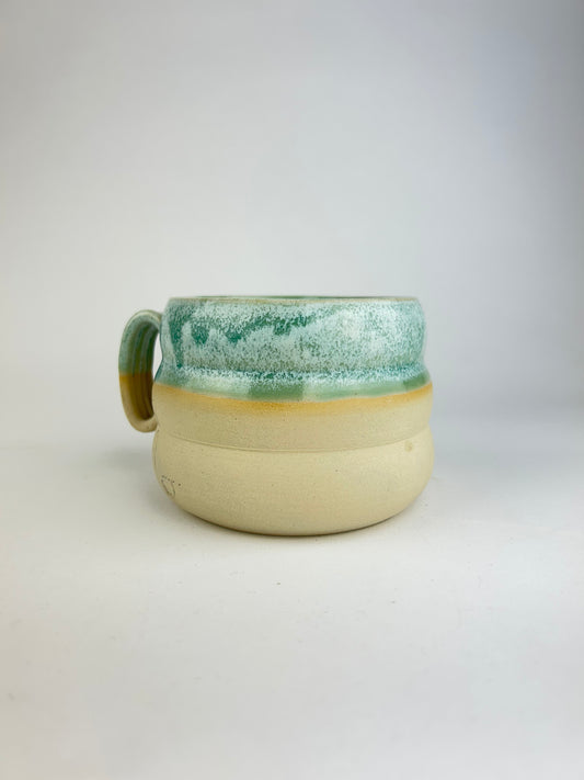 Blue oil mug