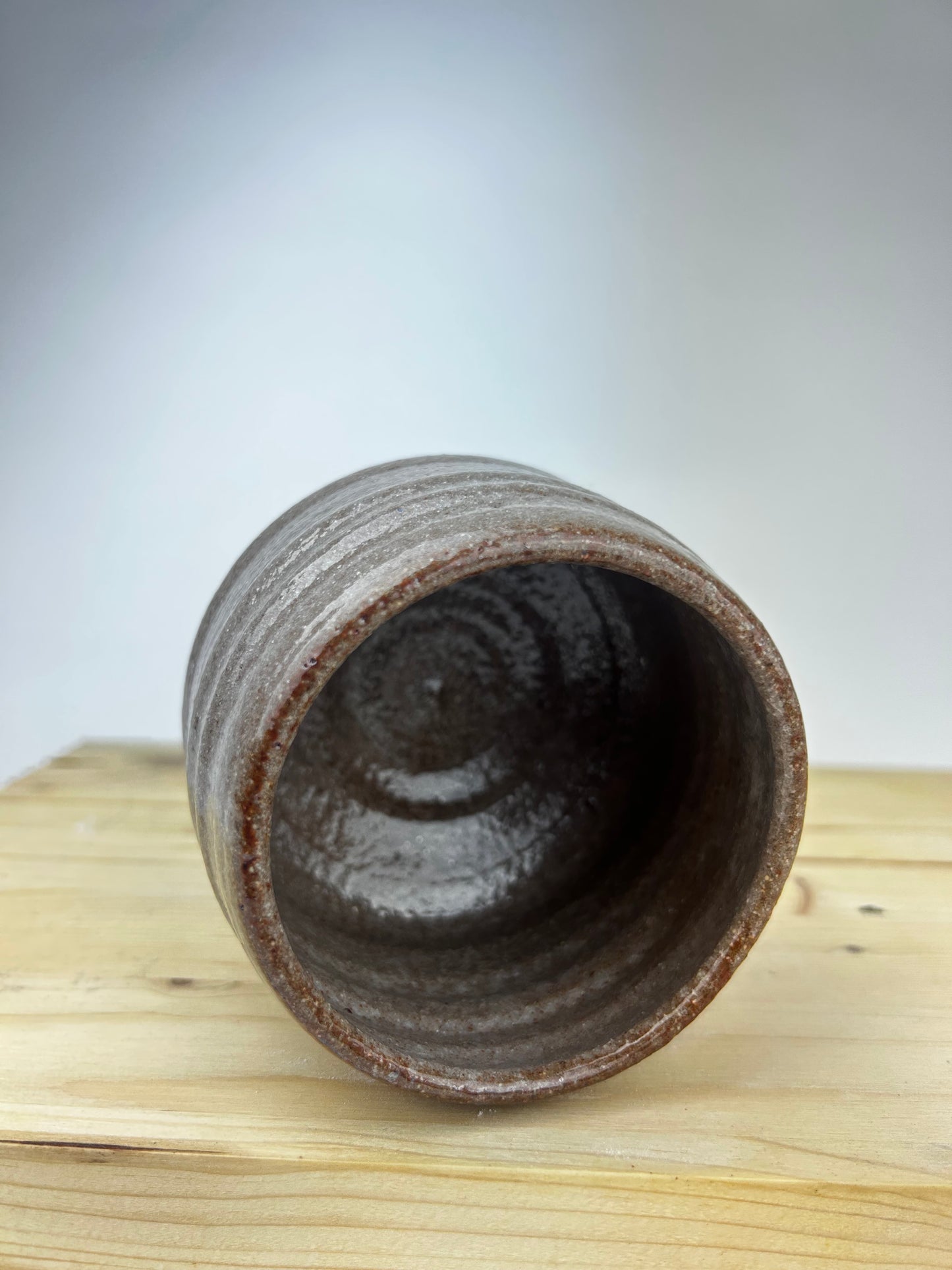 Spiral wood cup