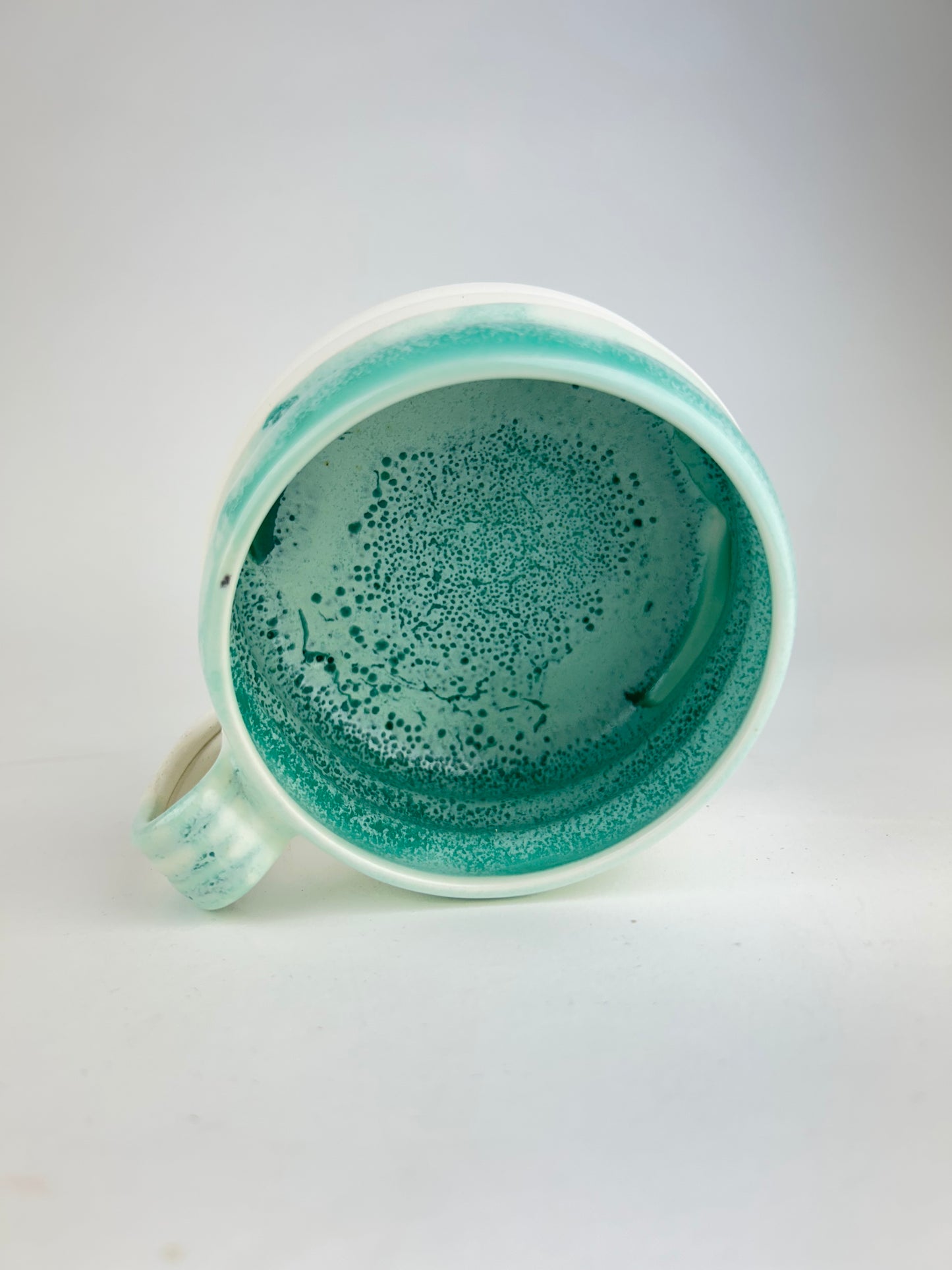 Blue oil mug