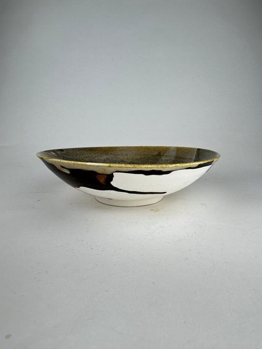 Brown oil bowl