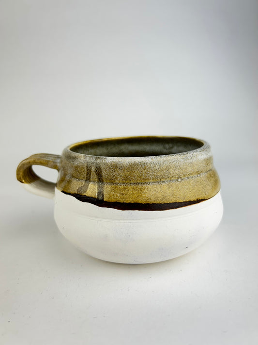 Brown oil mug