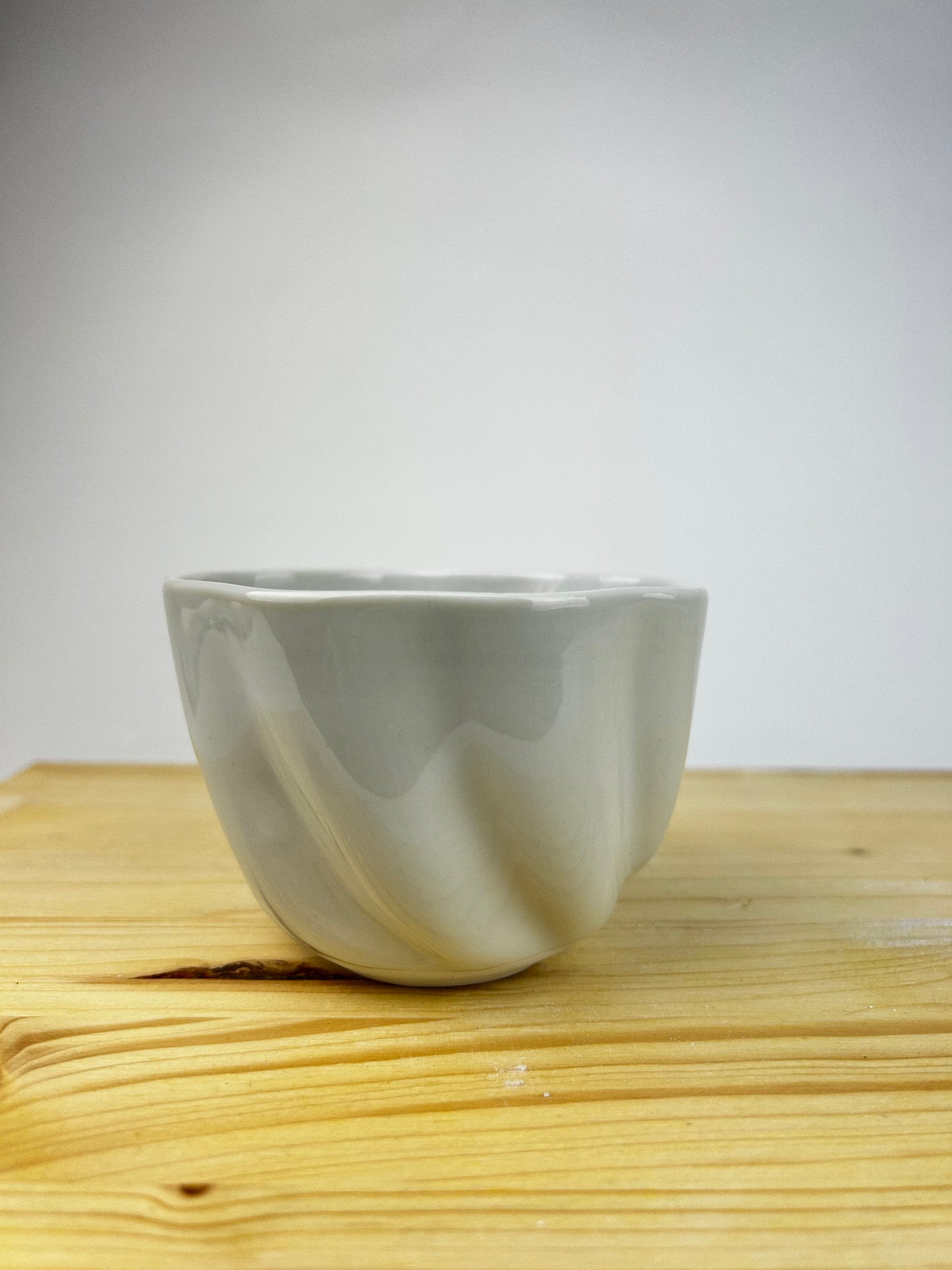 Cream porcelain cup