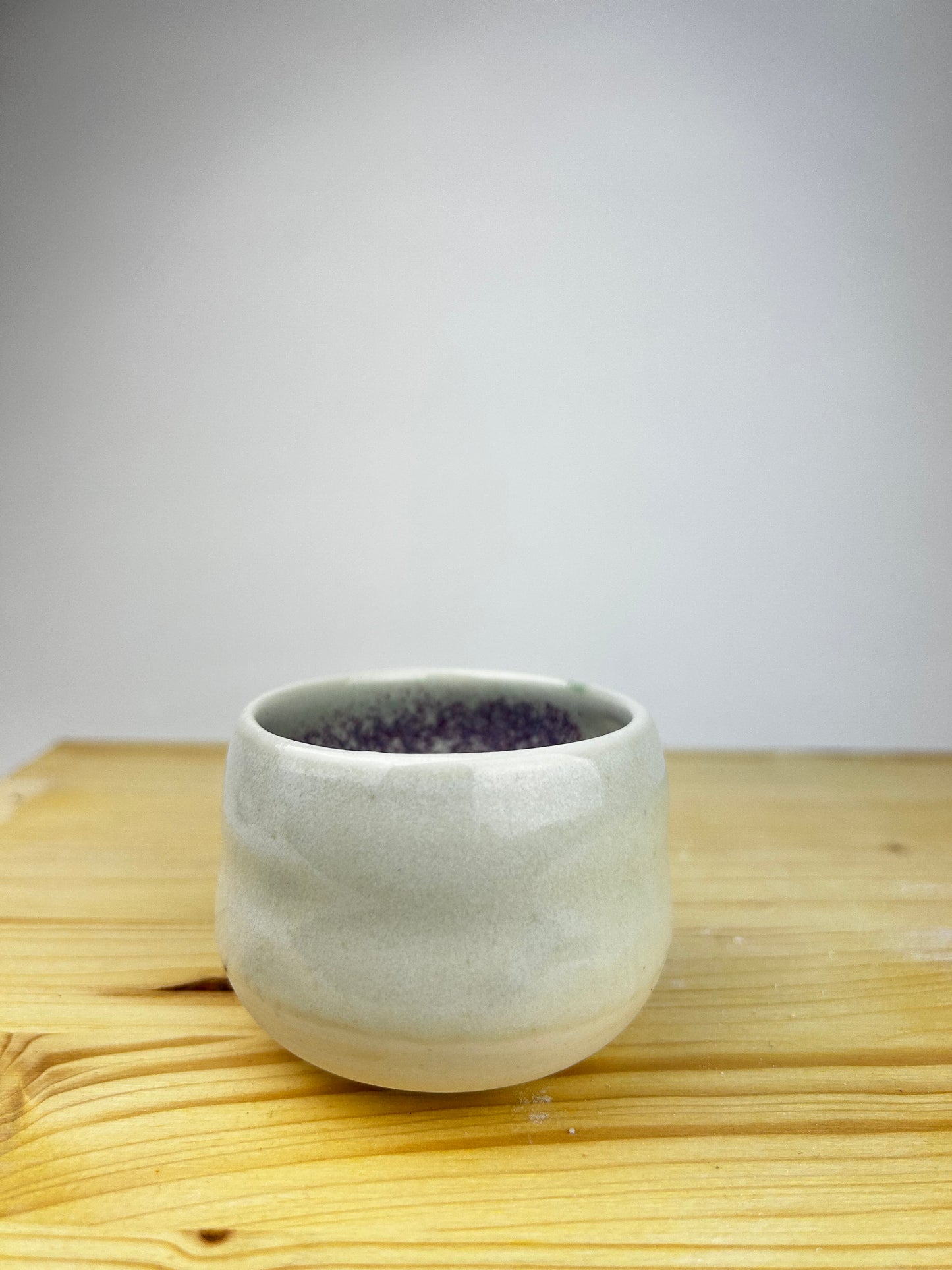 Lilac porcelain cup