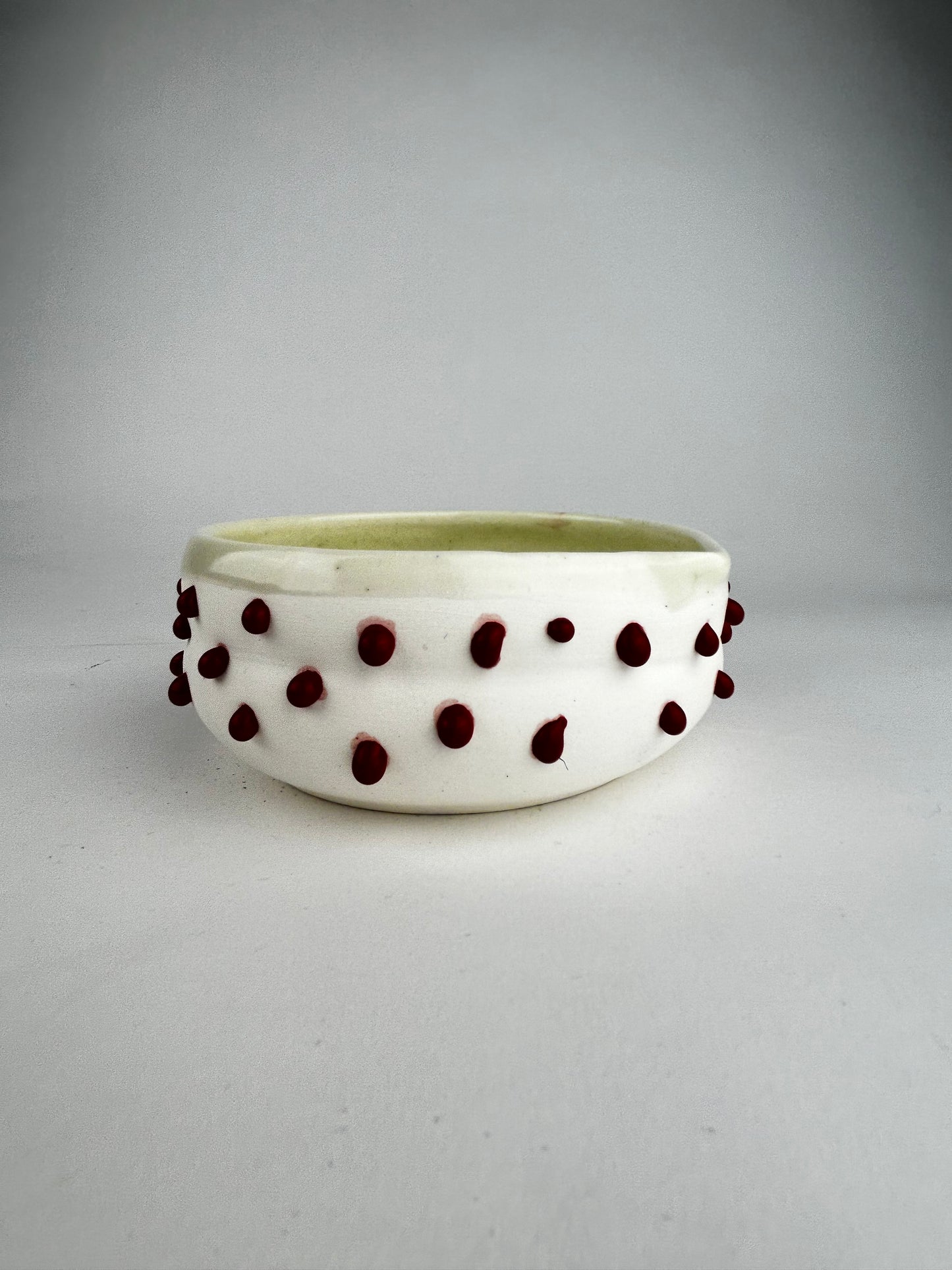 Red gloop matcha bowl