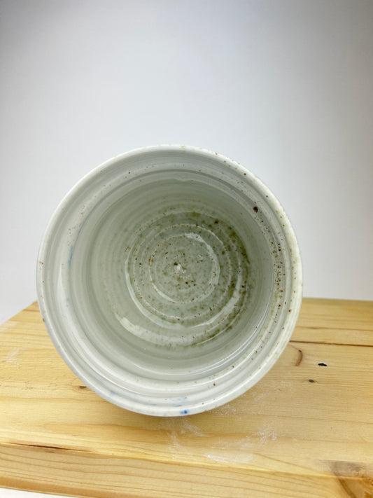 Spiral porcelain vase
