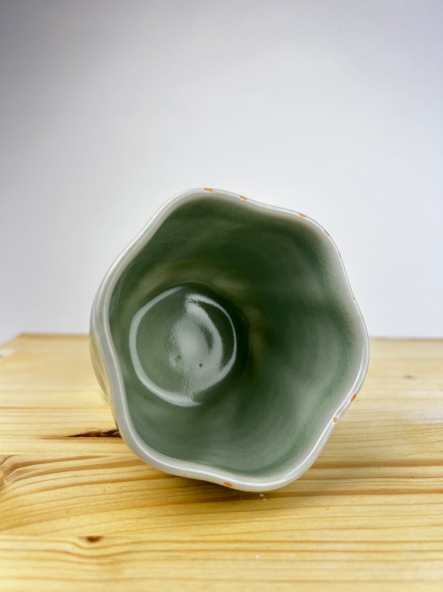 Cream porcelain cup