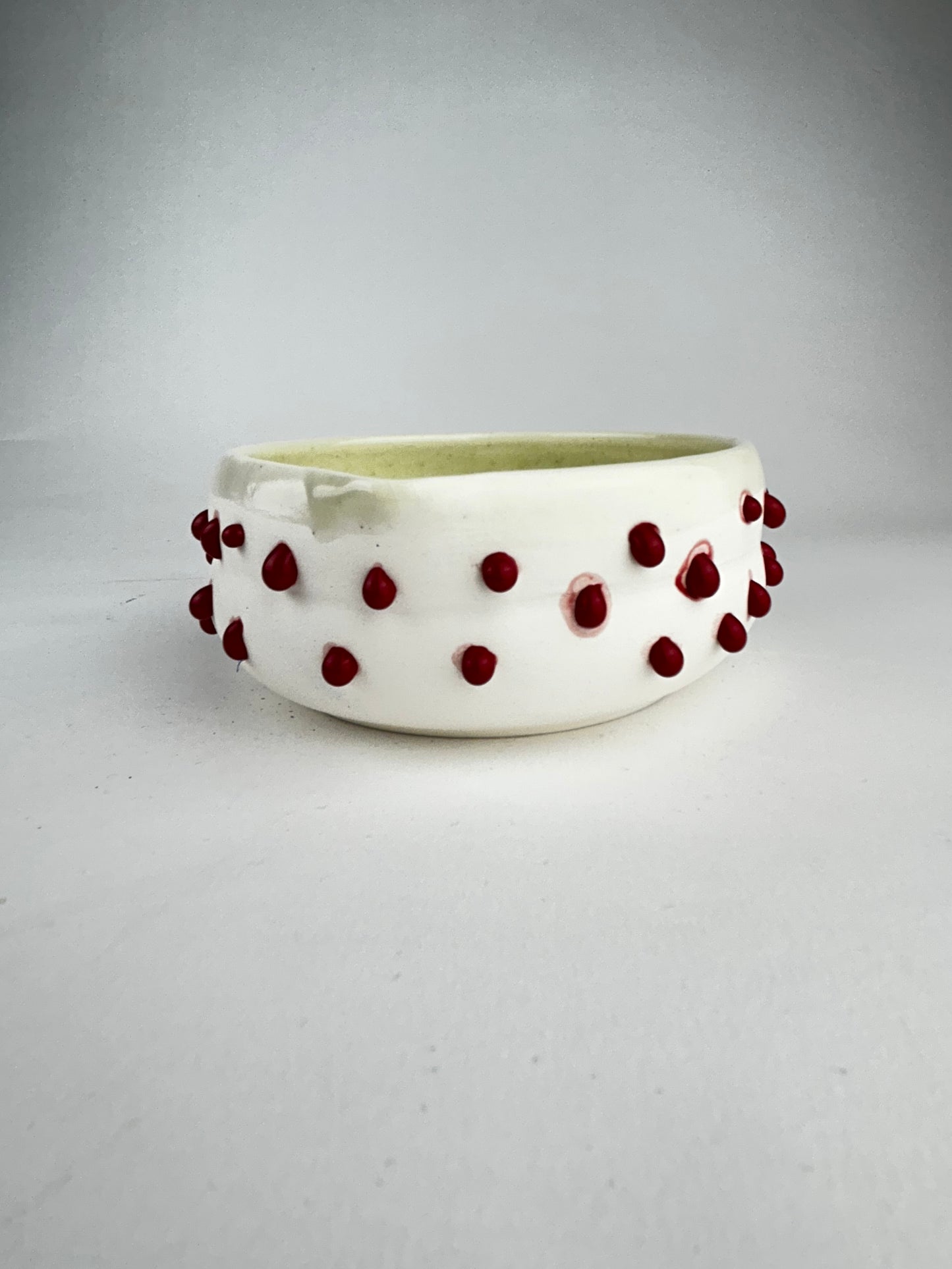 Red gloop matcha bowl