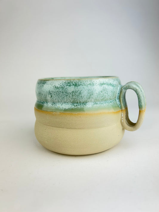 Blue oil mug