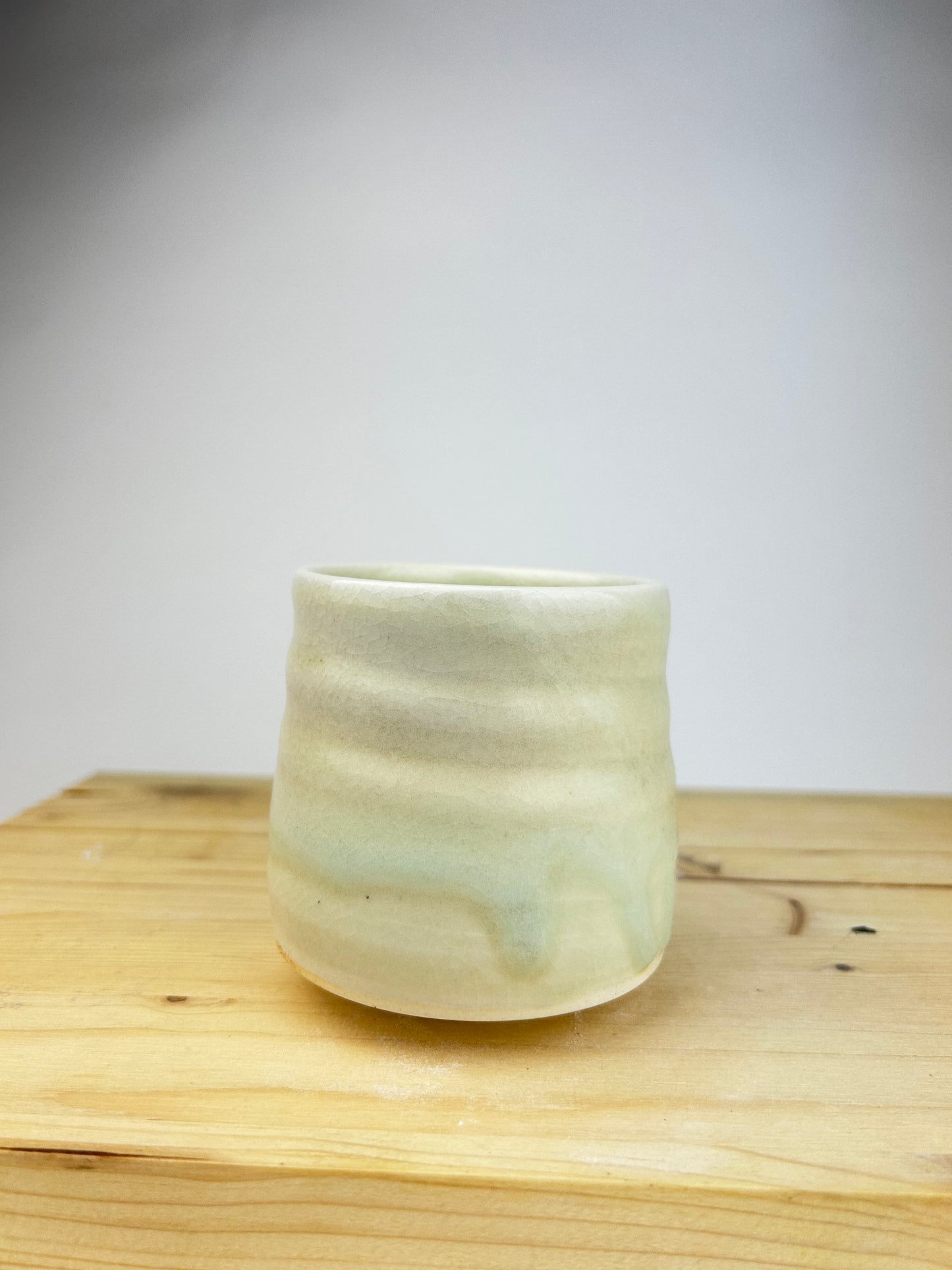 Spiral porcelain cup
