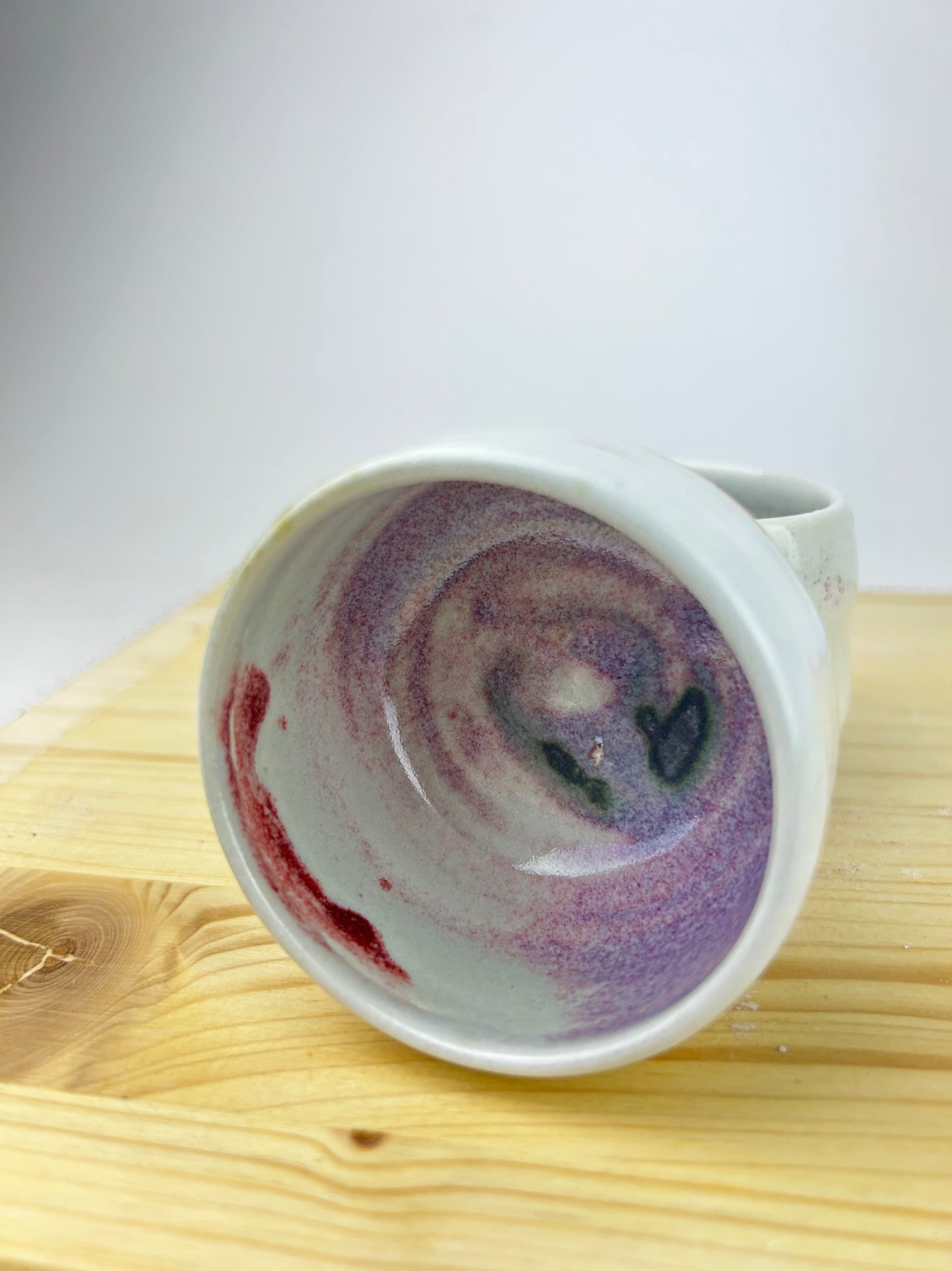 Lilac porcelain cup