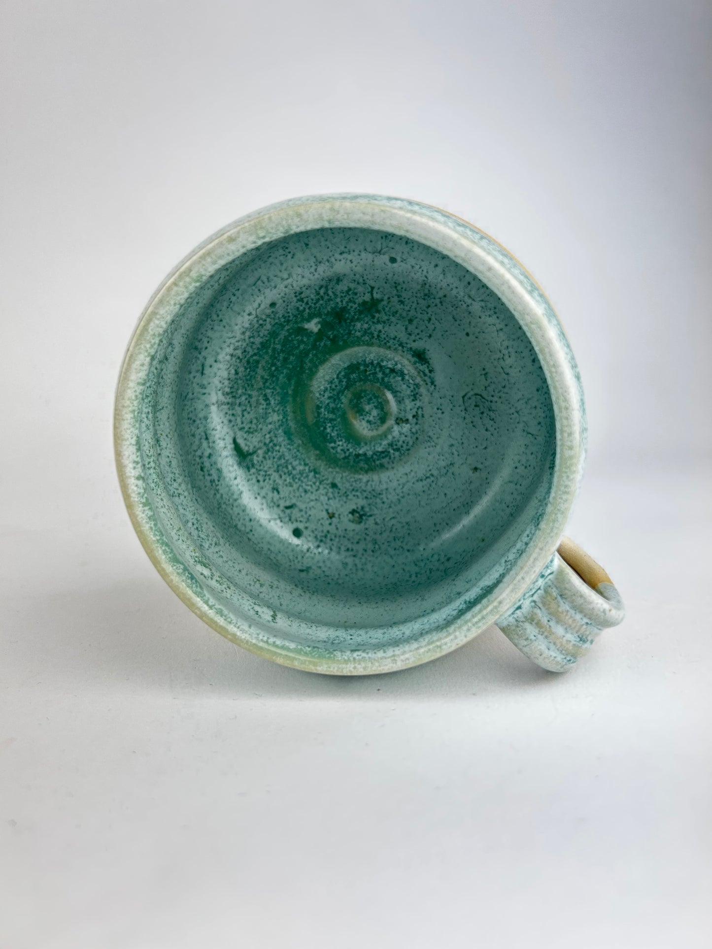 Blue oil mug