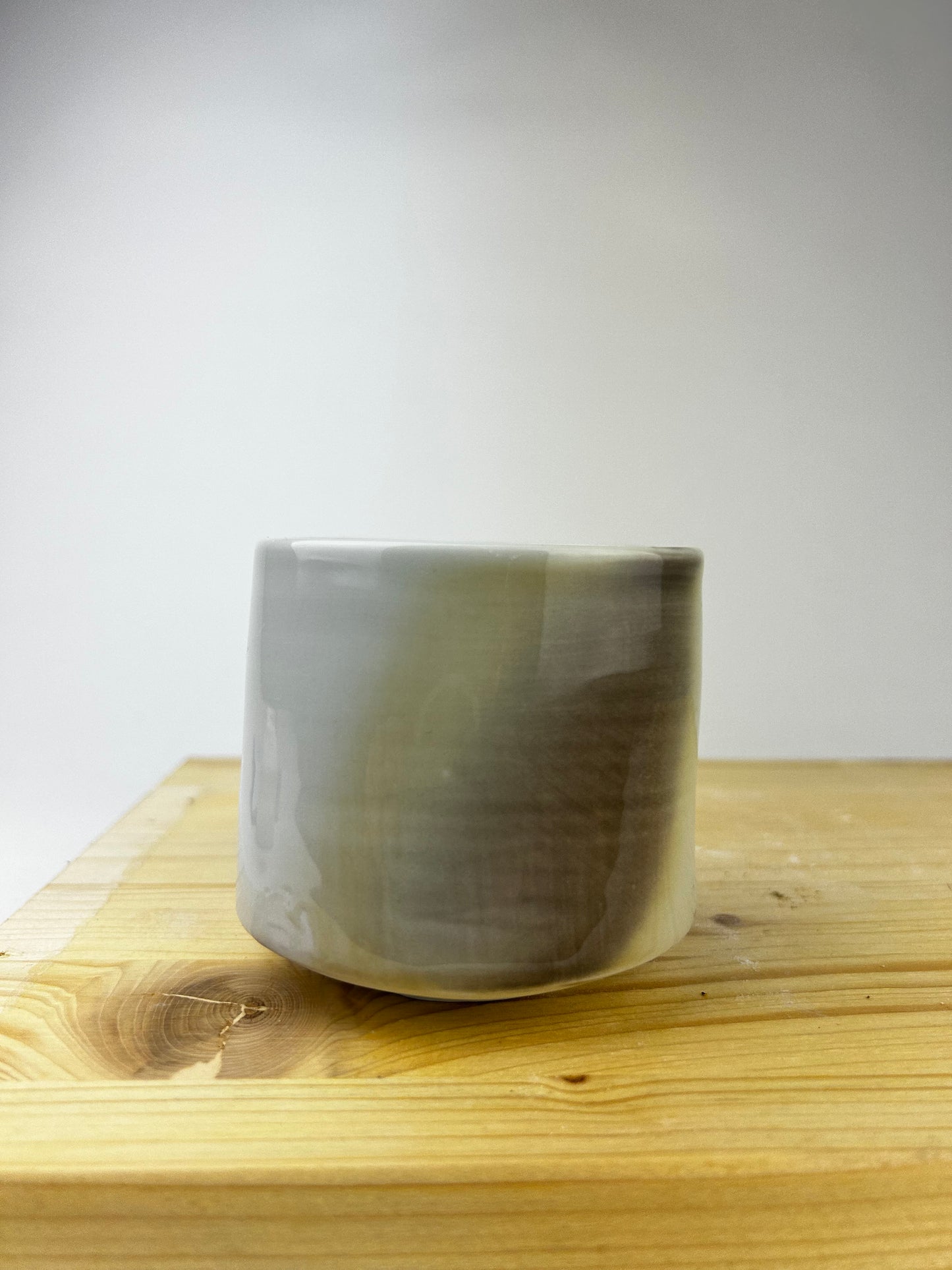 Square porcelain cup