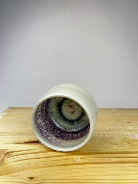 Lilac porcelain cup