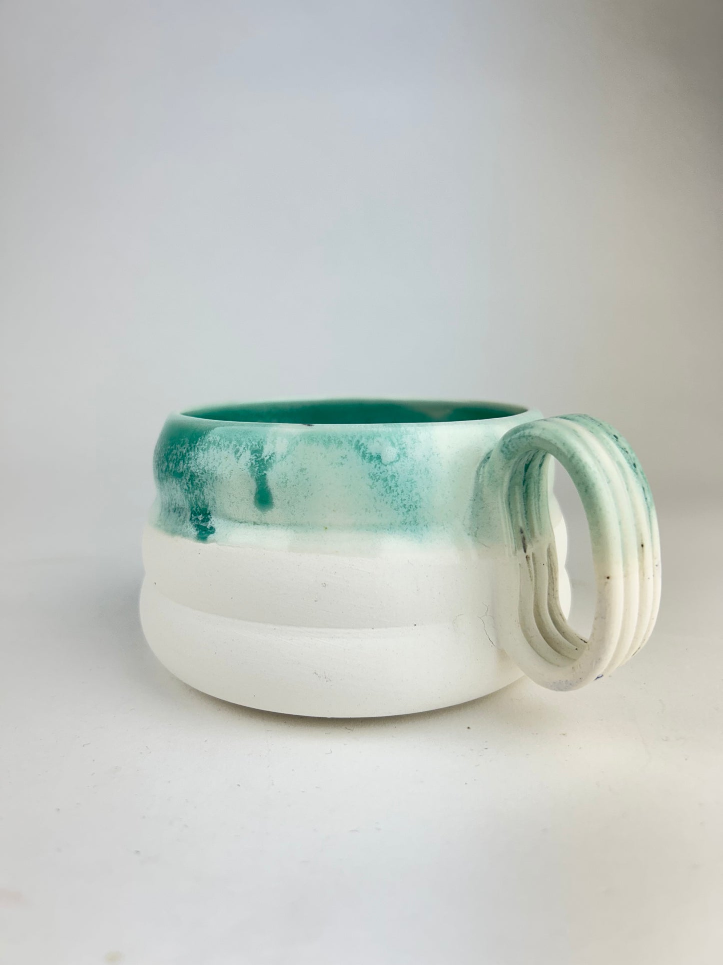 Blue oil mug