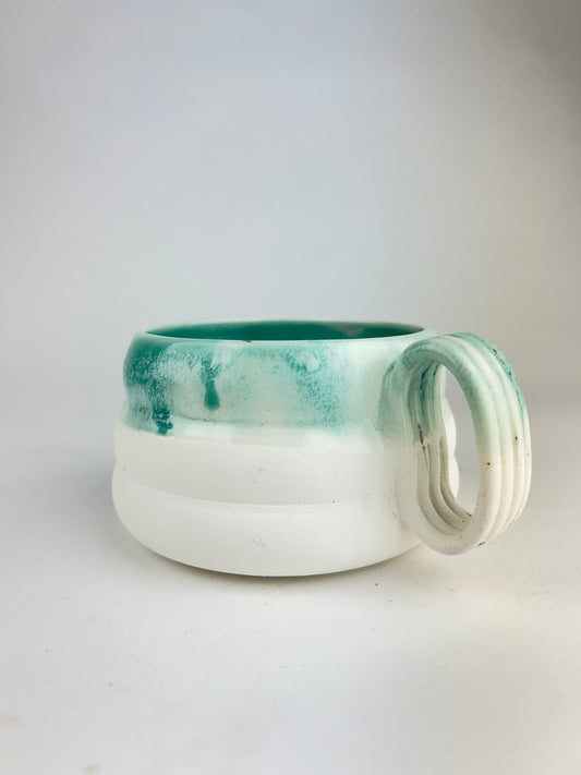 Blue oil mug