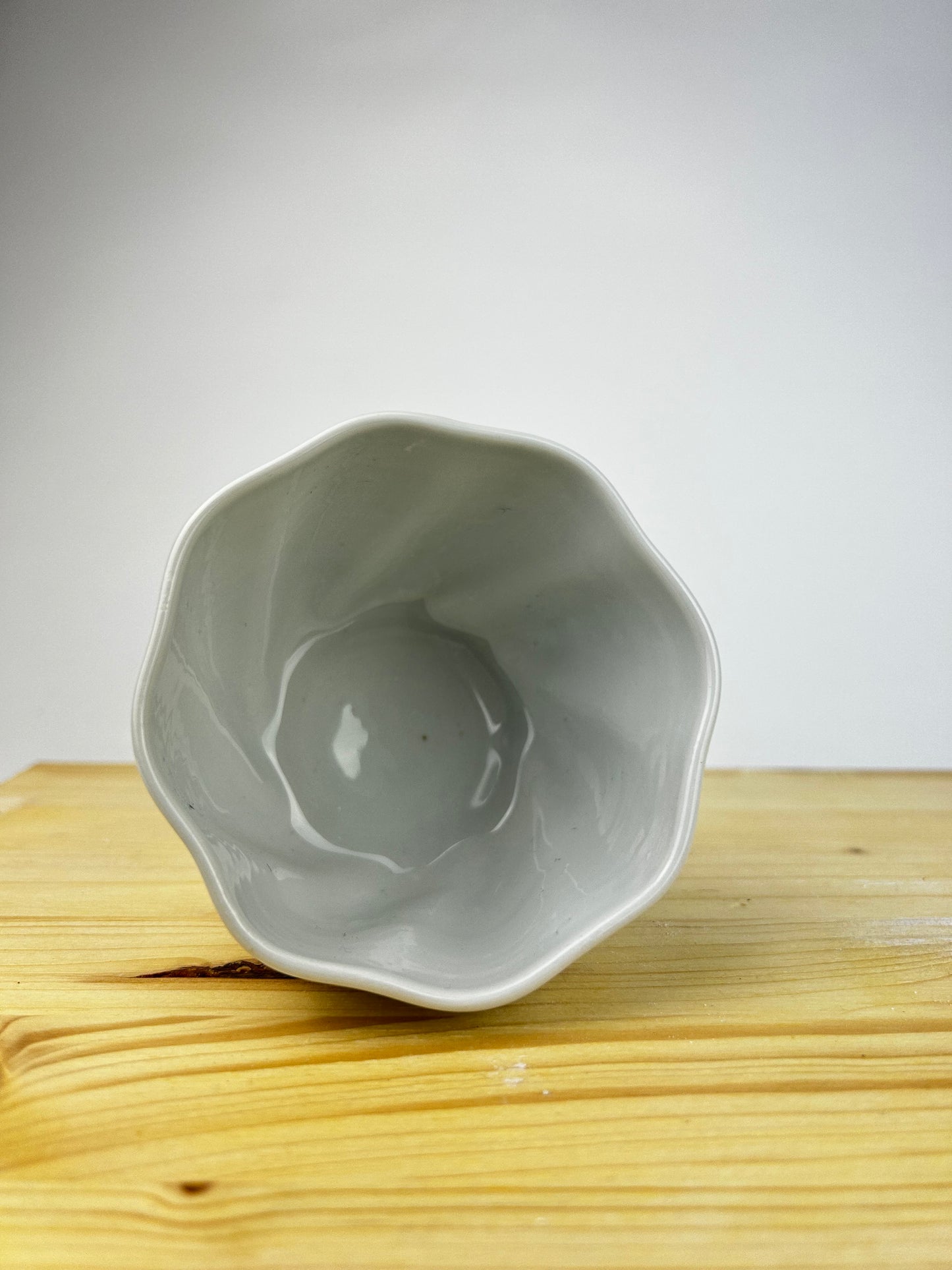 Cream porcelain cup