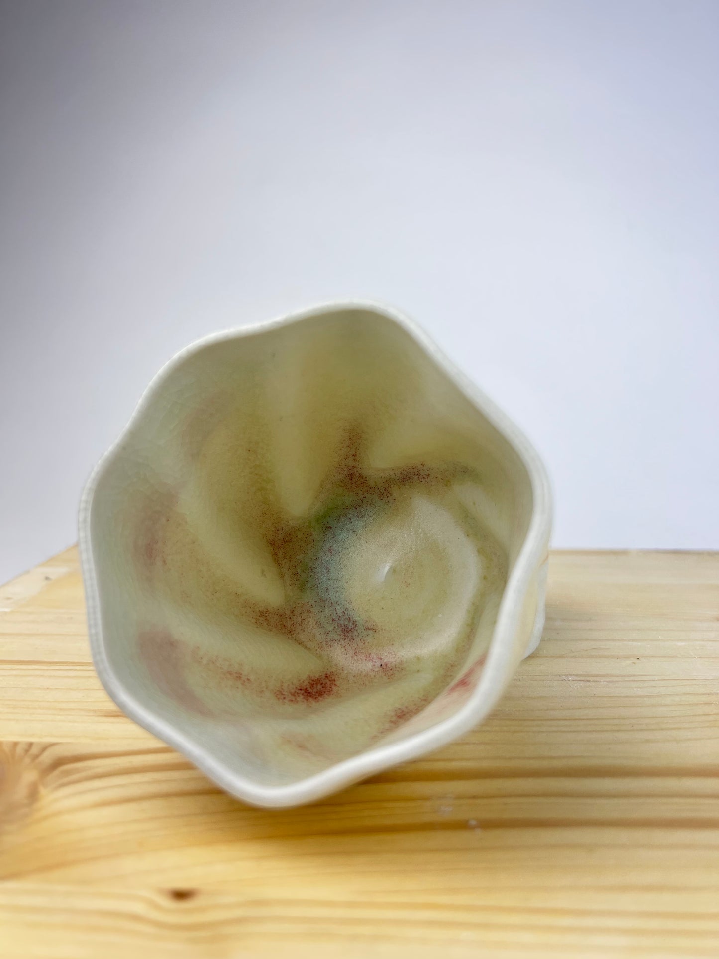 Cream porcelain cup