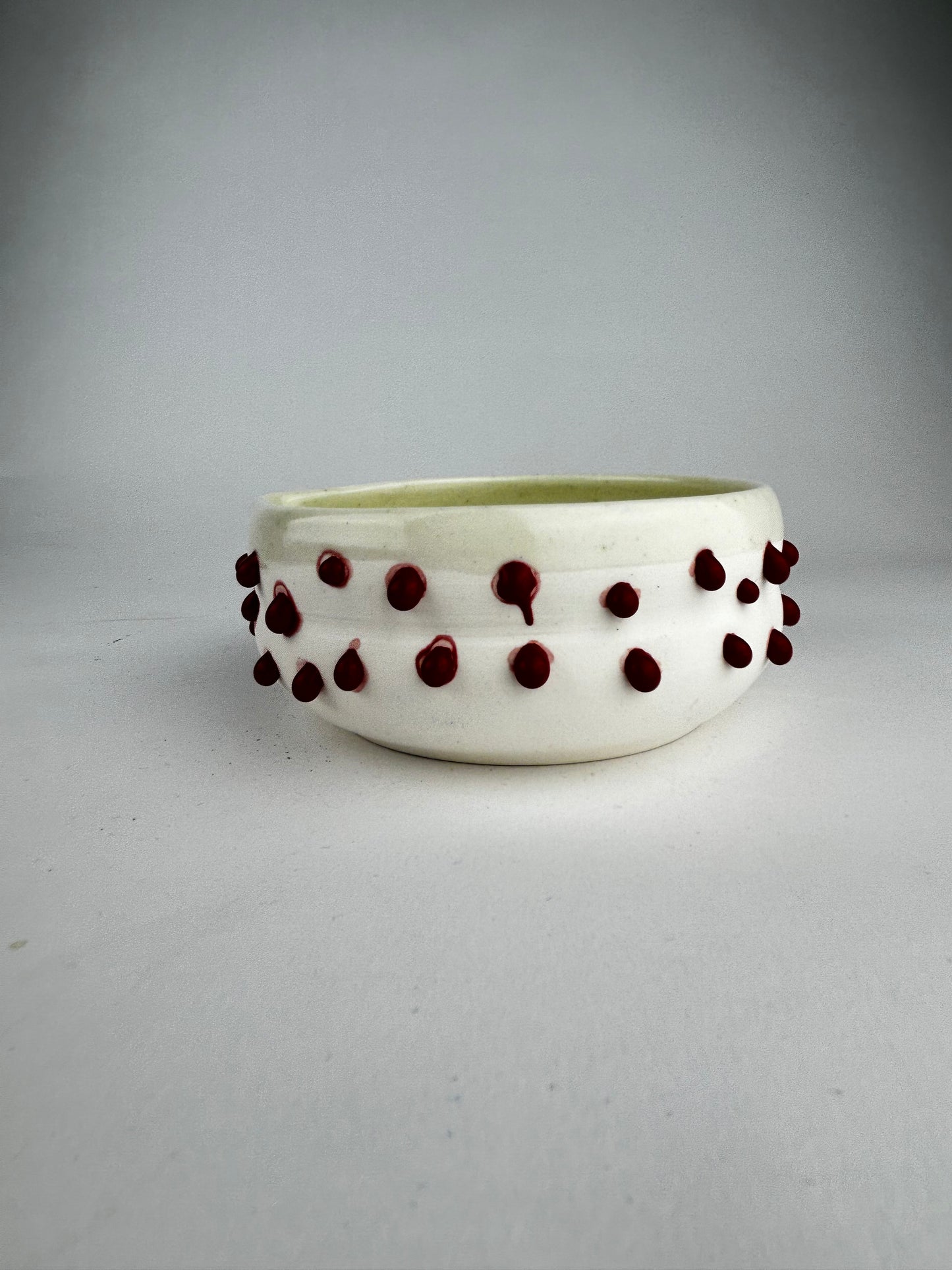 Red gloop matcha bowl