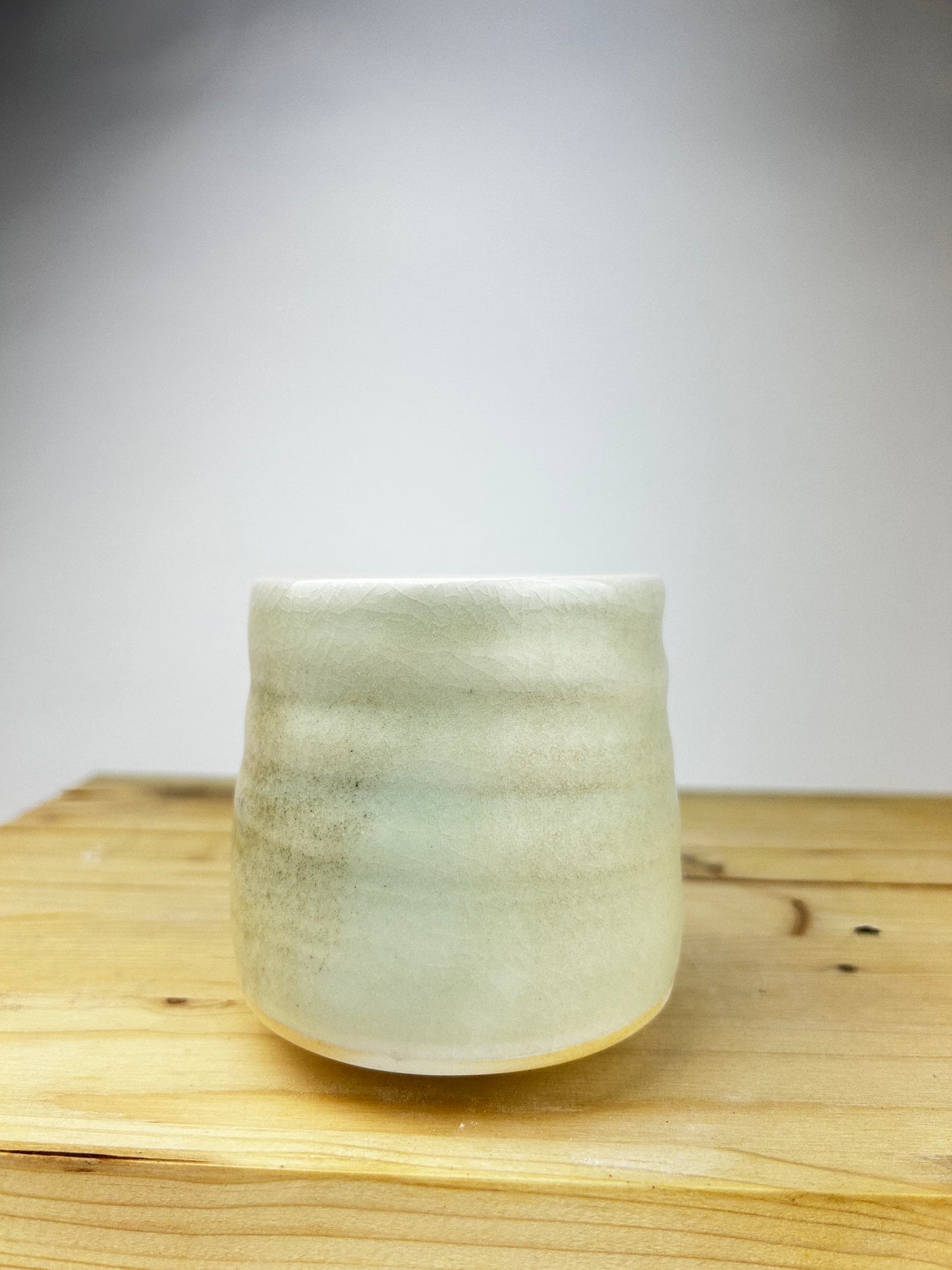 Spiral porcelain cup