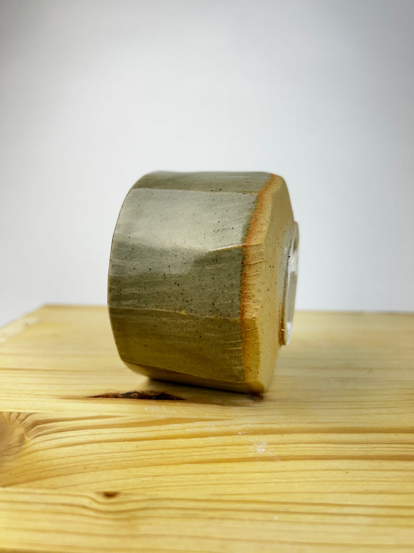 Square celadon cup