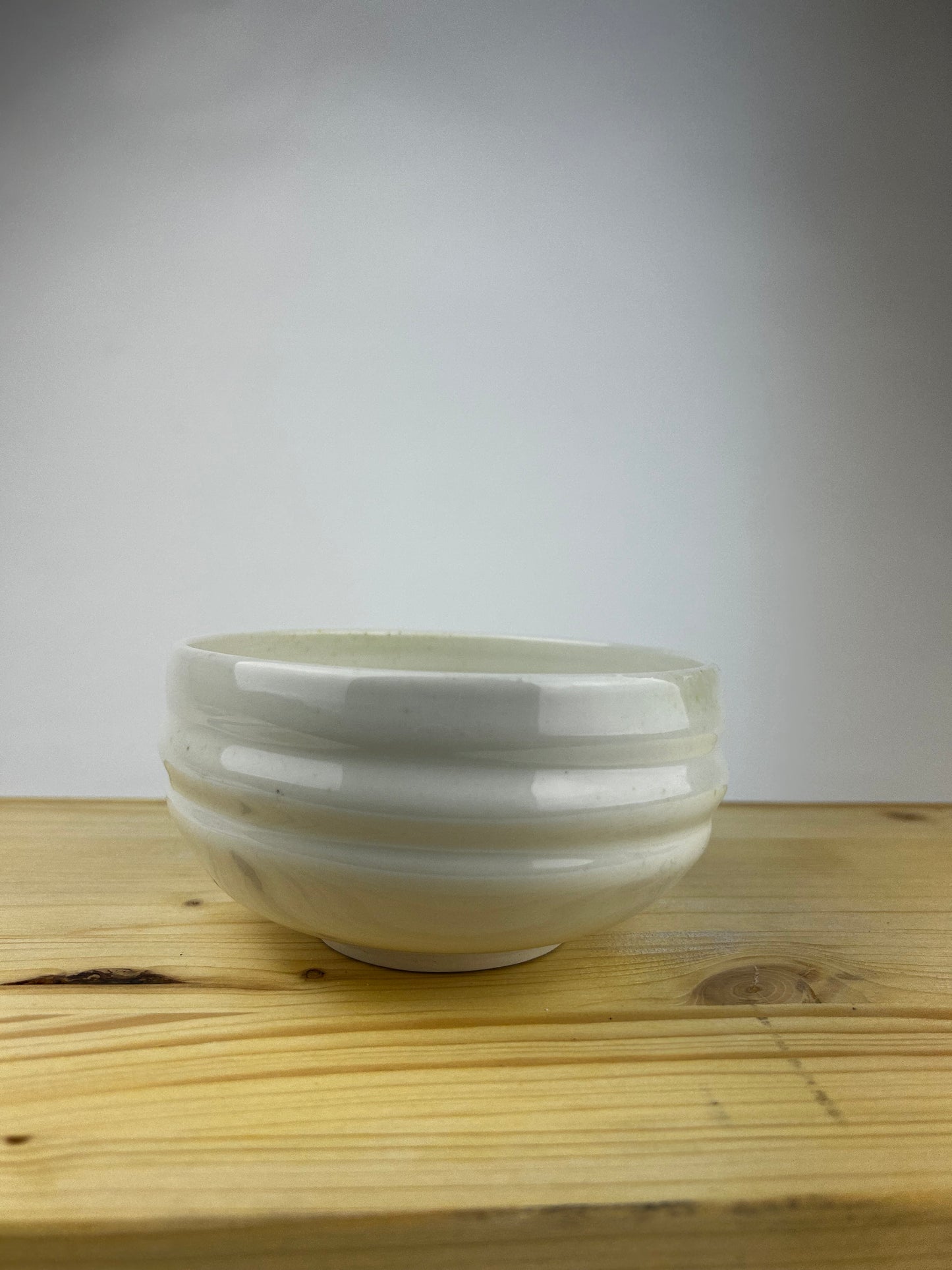 Spiral porcelain bowl