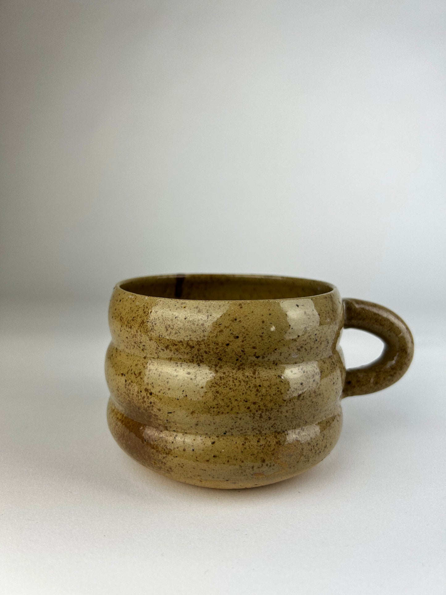 Brown spray mug