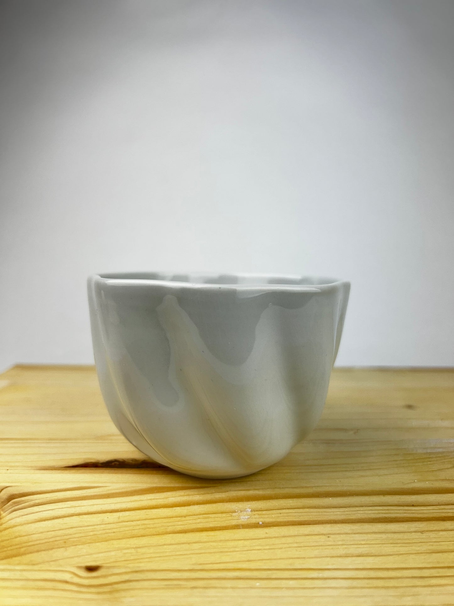 Cream porcelain cup