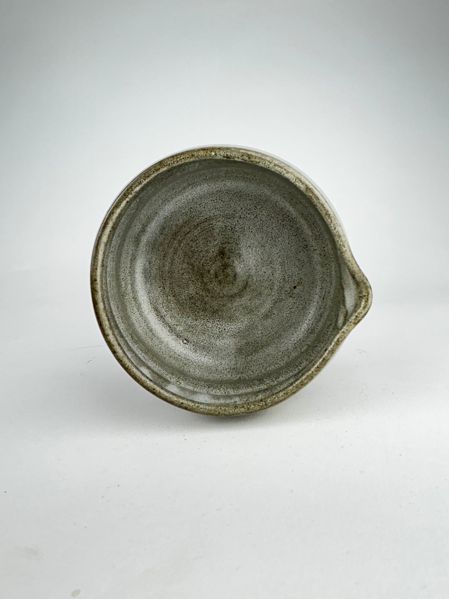Brown oil matcha bowl