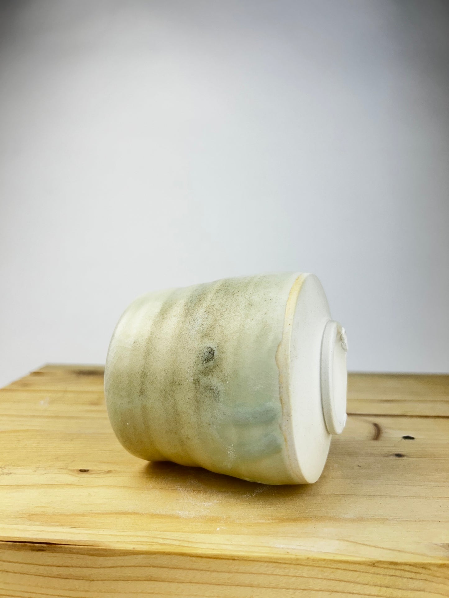 Spiral porcelain cup